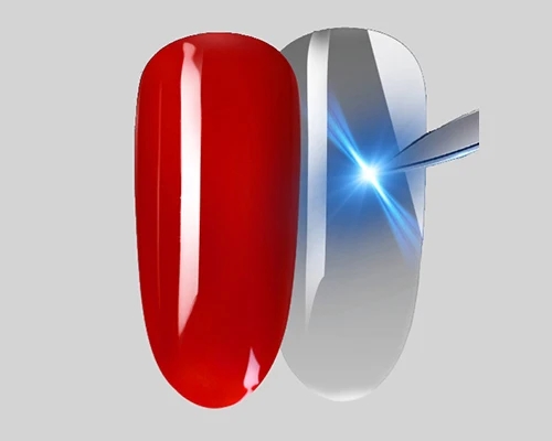 Dual-Cure Top Coat for Nail Protection & Mirror Powder Adhesion Waterproof Oil-Resistant with Extreme Durability & No Yellowing