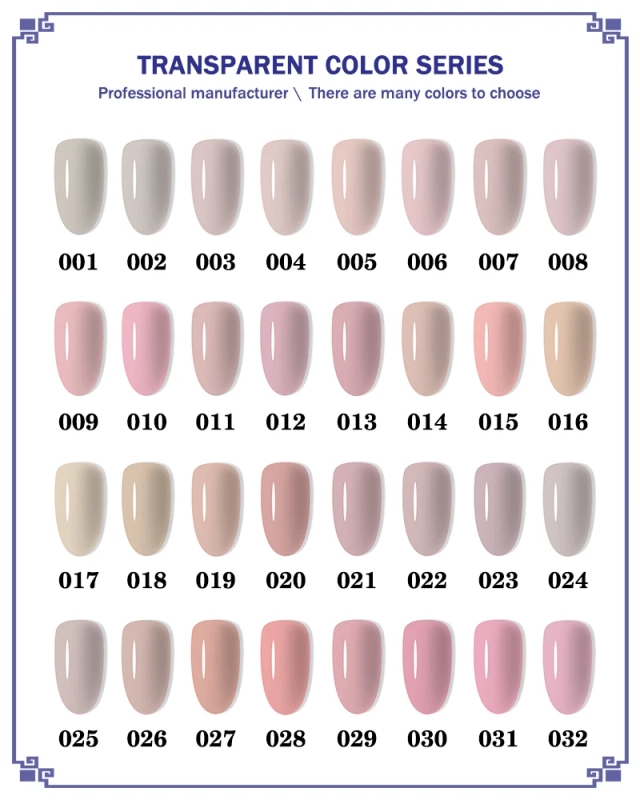 High Pigmentation Solid Color Gel Polish for Nail Art One-Coat Full Coverage Vivid Color Nail Gel with High Gloss Salon Supply