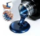 JOUS Professional Natural Resin Wide Blue Cat Eye Gel Polish with Smudge Proof No Cracking Formula for Nail Art Salon & DIY