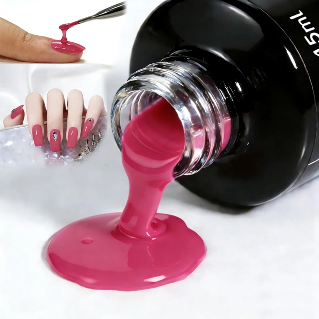 OEM/ODM Color Nail Gel Polish Manicure UV Soak off Gel High Pigment 15ml