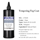 JOUS Multi-Purpose No Wipe Tempering Top Gel High Hardness & Brilliant Shine for Long-Lasting Color Scratch Proof Nail Supplies