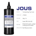 Dual-Cure Top Coat for Nail Protection & Mirror Powder Adhesion Waterproof Oil-Resistant with Extreme Durability & No Yellowing