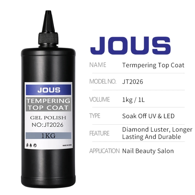 Dual-Cure Top Coat for Nail Protection & Mirror Powder Adhesion Waterproof Oil-Resistant with Extreme Durability & No Yellowing
