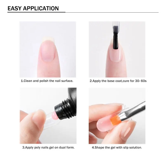JOUS 2026 OEM/ODM Multi-Color Glitter Builder Painless UV Gel for Nail Extension & Art with Ombre Blooming Gradient and Soak Off