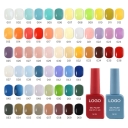 High Pigmentation Solid Color Gel Polish for Nail Art One-Coat Full Coverage Vivid Color Nail Gel with High Gloss Salon Supply