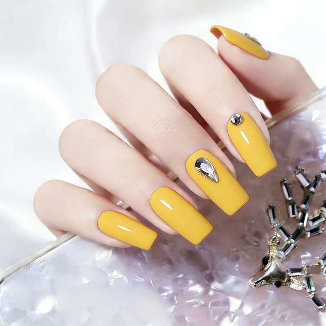JOUS Vibrant High Pigmentation Yellow 6000+ Solid Color Gel for Long Lasting Manicure &Pedicure with Opaque Coverage Salon Grade