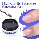 JOUS 5s Quick Dry High Clear UV Gel for Nail Extension & Construction with Zero Pain No Shrinkage High Hardness & Good Leveling