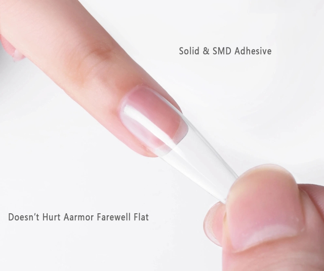 Professional UV Solid Gel for Nail Tips & Extensions Strong Adhesion Non-Whitening for DIY Nail Art Press on Nails &3D Sculpting