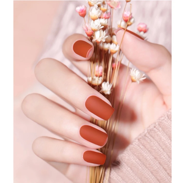 Quick-Dry Matte Top Coat for Nails Smudge-Proof & Scratch-Resistant Finish with Elegant Velvet Texture Watercolor & Ombre Design