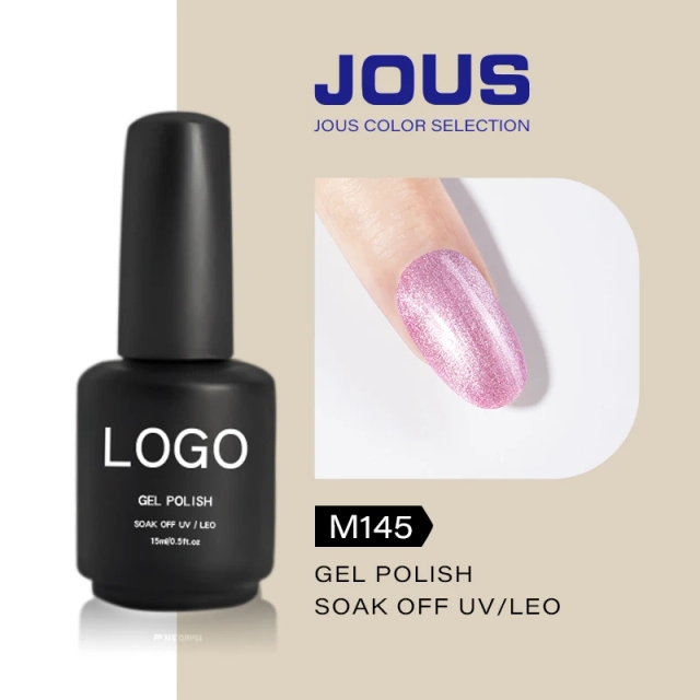 JOUS Crystal Holographic Cat Eye Gel Polish with Magnetic Moonlight Shifting Effect High Gloss Smooth Finish for Nail Art Design
