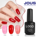 JOUS Milky Gel Polish for Sheer & Jelly Nail Effects Semi-Transparent Nail Gel with Oil-Polish Mixture Buildable Layer for Salon