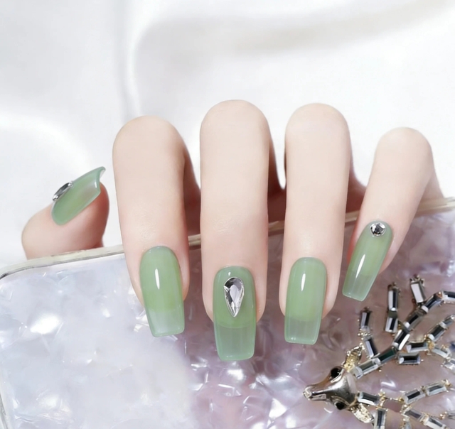 JOUS Semi-Transparent Buildable Milky Gel Polish for Jelly Effect Salon Nail Art with Layered Sheer Finish Soak Off UV/LED Cured