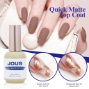 Instant Dry Magic Matte Top Coat Nail Polish No Wipe Gel with High-End Frosted Finish for Salon & DIY Durable & Heat Resistant