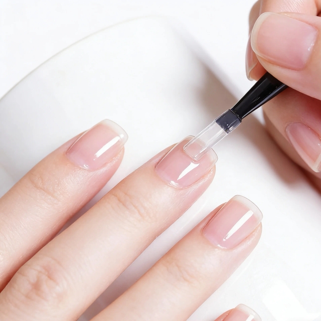 JOUS High Transparency Functional Building Base Coat for Nail Sculpting &Leveling with Strong Adhesion for Foil Glitter Transfer