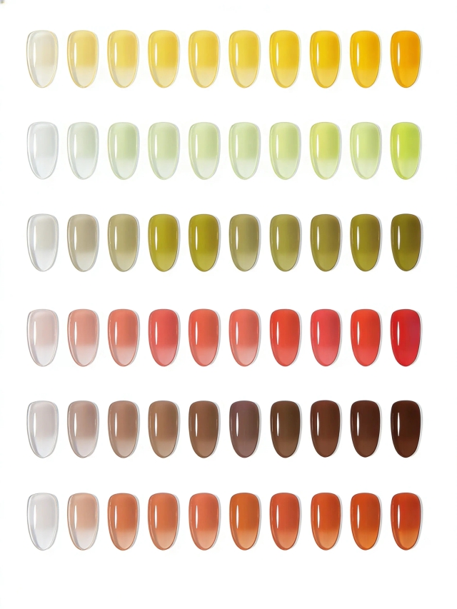 JOUS Vibrant Jelly Effect Yellow Milky Gel with Semi Transparent Sheer Finish and Layer Buildable Effects for Creative Nail Art