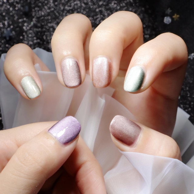 Professional Nail Art Salon Recommend Crystal Cat Eye Peel Off Gel Art Nail Polish