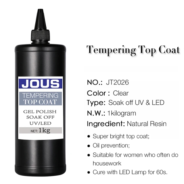 Dual-Cure Top Coat for Nail Protection & Mirror Powder Adhesion Waterproof Oil-Resistant with Extreme Durability & No Yellowing