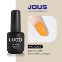JOUS High Coverage Solid Color Gel Polish with Vivid Opaque Finish, Easy Brush Application & Long Lasting Wear for Salon & DIY