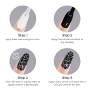 Punk Style Black Crackle Gel for Artistic Nail Effects Latex Gel Custom Color Mixing & Layerable for Textured Edgy Nail Art