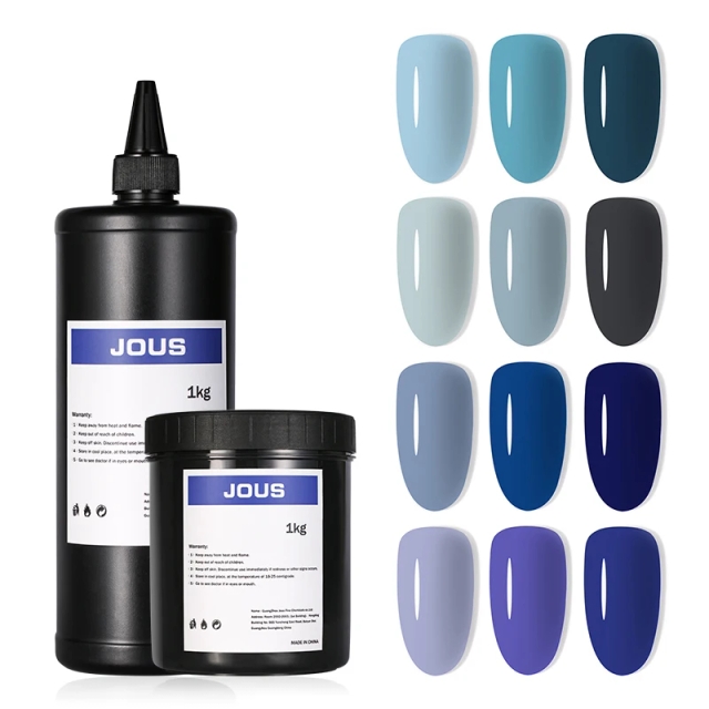 JOUS HEMA-Free Professional Soak Off Gel Polish for Sensitive Skin & Salon Use Hypoallergenic Solid Color Gel with Rich Pigment