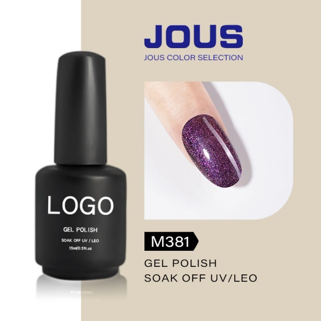 JOUS Professional Wide Cat Eye Gel Polish with Natural Resin & Magnetic Shimmers Smudge Proof Crack Resistant Formula DIY &Salon