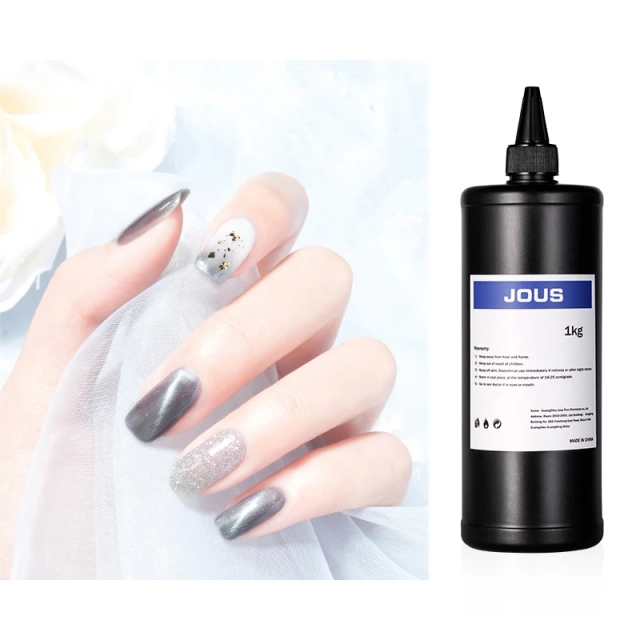 1KG Universal Cat Eye Gel Nail Polish Bright Silver UV Gel Nail Polish Glitter Nail Art Varnish Eye Cat Gel Polish
