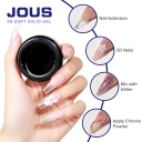 JOUS Premium 60s Cure High-Transparency 3D Soft Solid Gel for DIY Modeling Craft & Mold Making with Flexible Non-Sticky Material