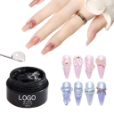 JOUS Premium No Wipe Clear Rhinestone Gel with High Transparency & Strong Bond for Flat Bottom Jewels Nail Art Decoration