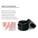 JOUS OEM 48 Nude Color UV Gel Nail Extension with 60s Fast Cure & Soak Off High Viscosity for Sculpting Gradient Glitter Art