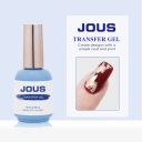 High Viscosity Nail Transfer Gel Based for Full Nail Stamping Patterns Quick-Dry Sticky Gel for Foils & Glitters Strong Adhesion