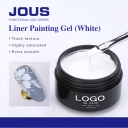 White Liner Painting Gel with Optimal Consistency for Precise Line Work High Pigment & Blendable for Custom Colors Superior Flow