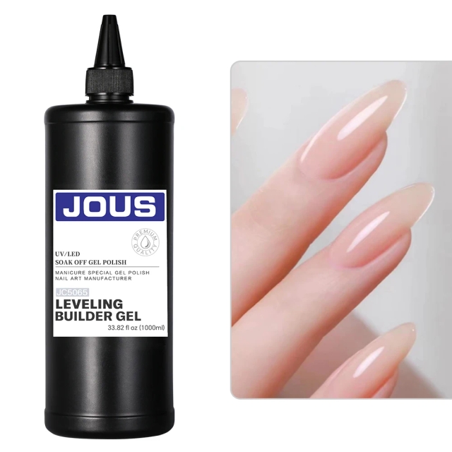 JOUS High Viscosity Self-Leveling Nail Gel for Nail Extension & Overlay Creating Smooth Plump Surface with Glossy Curve