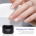 White Painting Gel for Nail Art High Coverage & Saturation Gel with Excellent Clarity for Layering Blending & Intricate Design