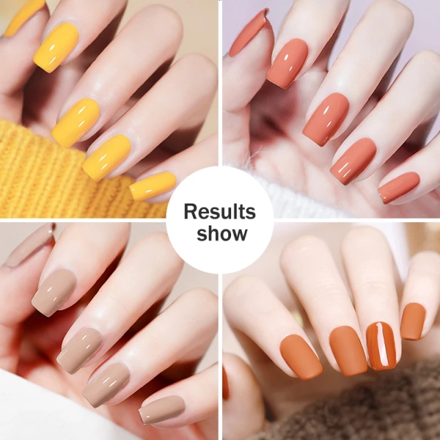 JOUS High Coverage Solid Color Gel Polish with Vivid Opaque Finish, Easy Brush Application & Long Lasting Wear for Salon & DIY