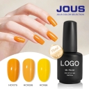 JOUS High Coverage Solid Color Gel Polish with Vivid Opaque Finish, Easy Brush Application & Long Lasting Wear for Salon & DIY
