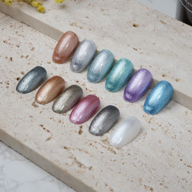 Rose Gold Metallic Adhesive Gel Stretchy Formula for Precise Line Drawing Long Continuous Lines & Stunning Metallic Nail Design