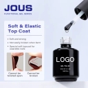 JOUS UV Gel Top Coat-No Wipe Long Lasting Finish Vegan & Non-Toxic Eco-Friendly Fast Drying