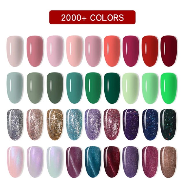 JOUS Nail Polish OEM/ODM Diamond Shiny Style Nails Gel Soak Off UV LED Nail Lacquer Art Manicure Glitter Gel for Salon DIY