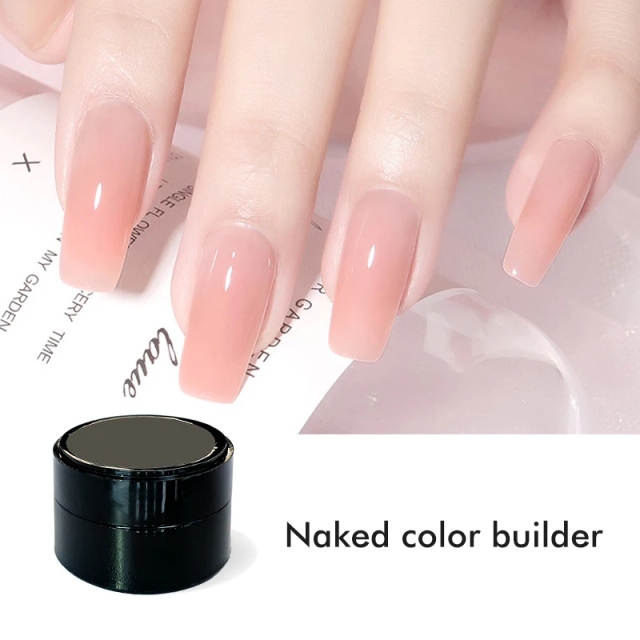 JOUS OEM 48 Nude Color UV Gel Nail Extension with 60s Fast Cure & Soak Off High Viscosity for Sculpting Gradient Glitter Art