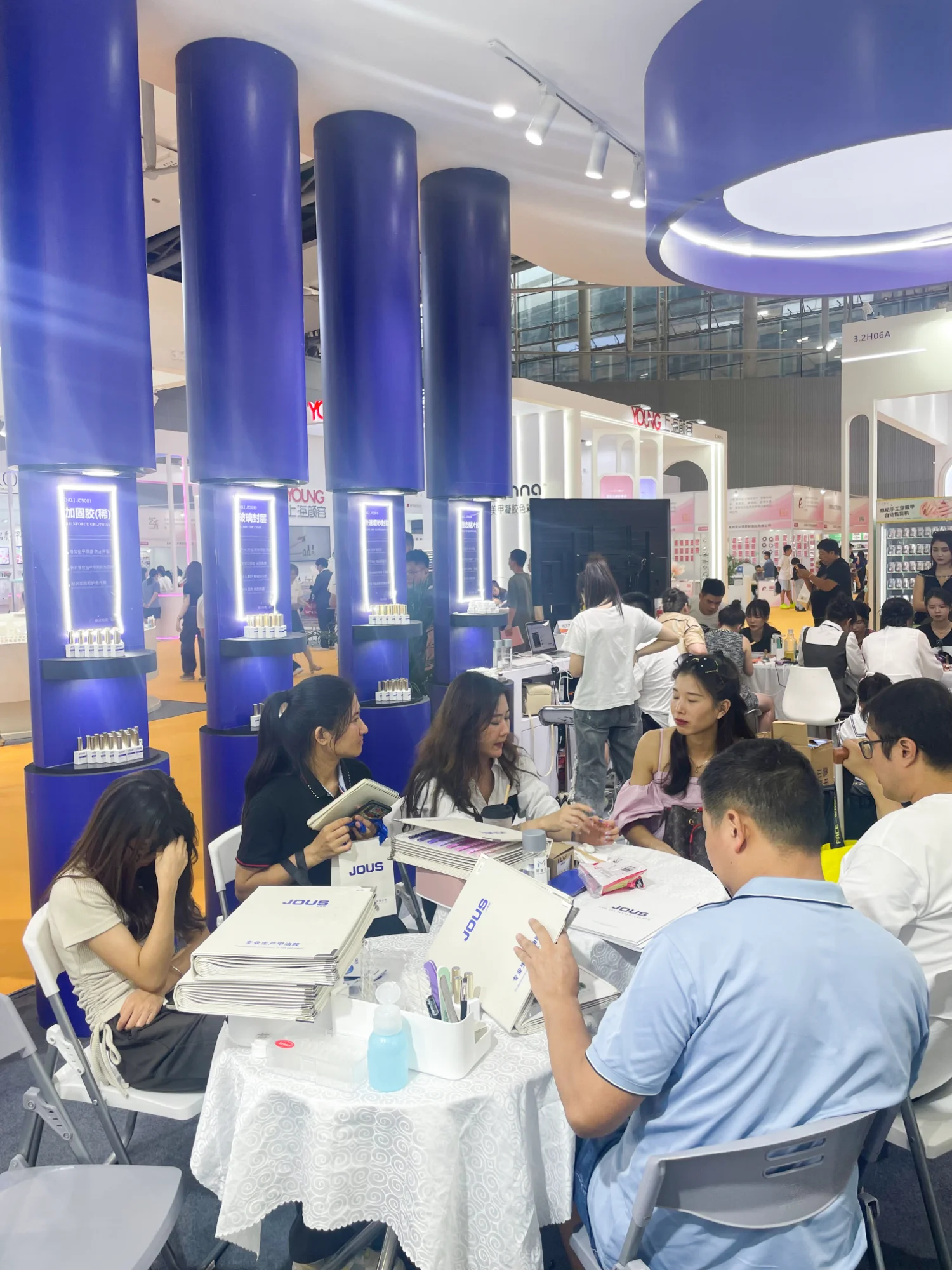 Guangzhou beauty expo booth for nail gel manufacturer JOUS
